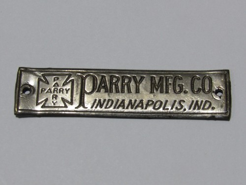 Vtg parry mfg inianapolis - mfg, ind