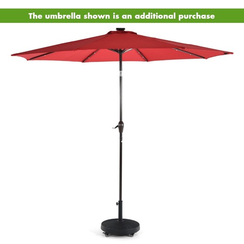 Wheels umbrella stand - 4, rattan