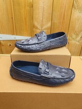 MENS UK 8 Navy slip-on Lightweight Loafers Footwear NEW