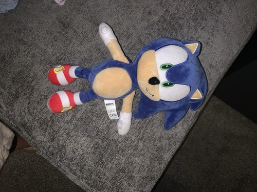 Sonic and knuckles teddy plush - sonic,