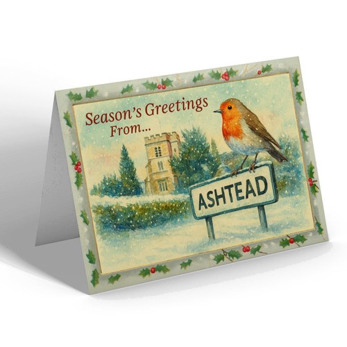 Christmas card ashtead - card,