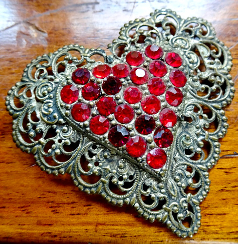 Antique edwardian bright red - antique,