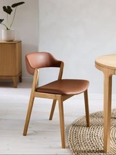 John Lewis Santino Dining Chair, Oak Bianco Oil, Brown RRP £279