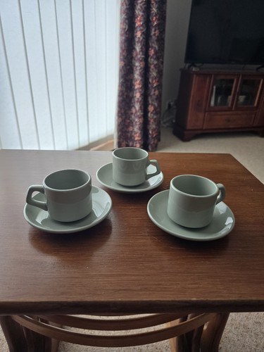 Three small coffee - small, cups