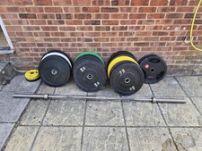 Olympic Barbell +  Bumper Weights (225kg)