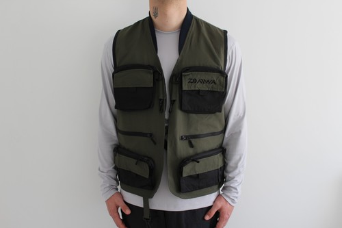 Daiwa olive fishing vest - olive,