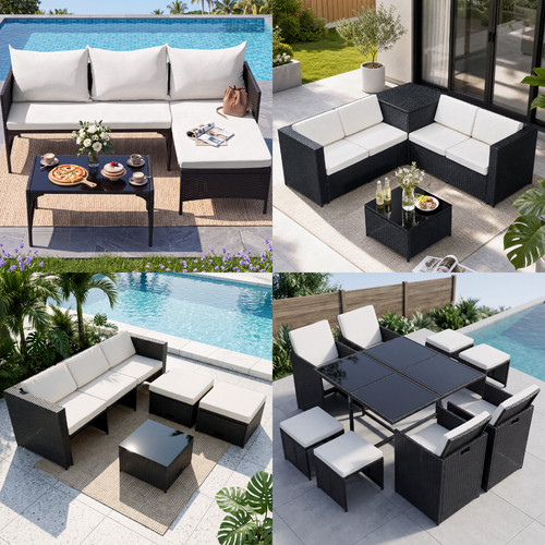 Outsunny rattan furniture set - rattan,