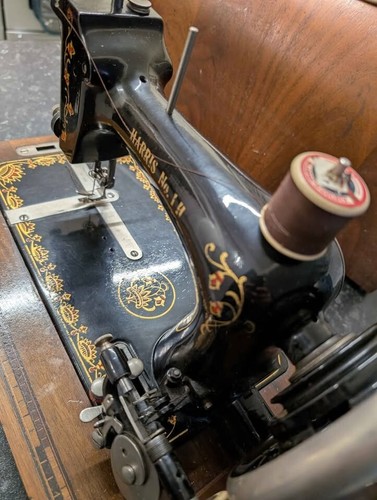 Vintage harris sewing machine - vintage,