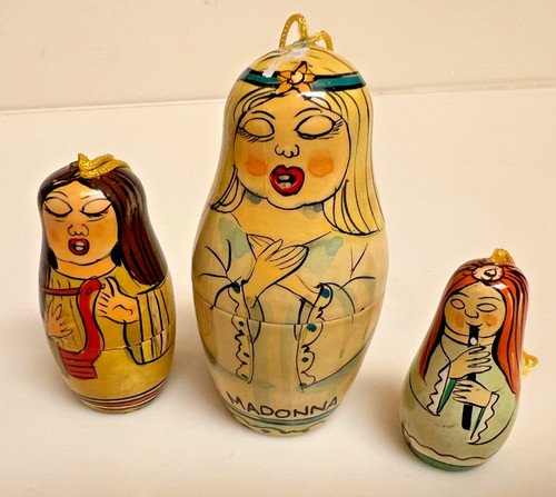Madonna wooden nesting dolls - madonna,