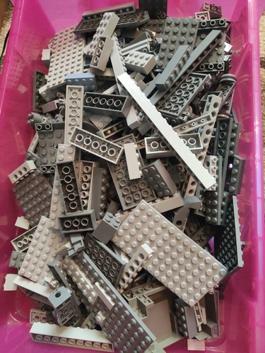 Lego 1kg grey bricks - lego, job