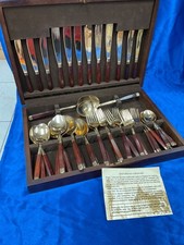 * Canteen of Solid Bronze Cutlery 6 Place Setting