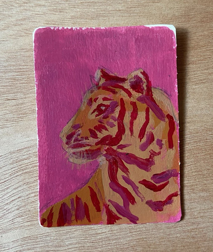Original aceo painting - aceo,