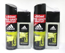 Adidas Pure Game for Men 75ml Body Fragrance & 200 ml Deo Body Spray x 2 PCS