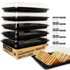 6 Pack Sandwich Platter Trays