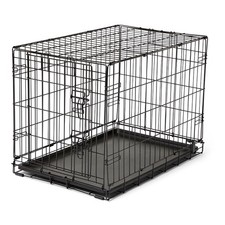 Small Pets at Home Single Door Folding Dog Cage - H:54.5, W:49, D:77.9cm