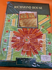 Vintage Orange Floral Curtains