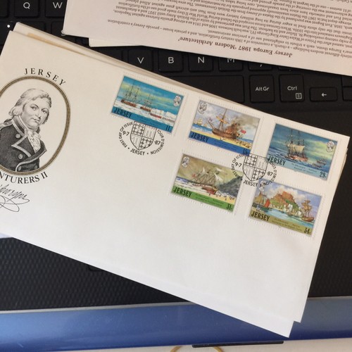 Jersey stamp fdc first - first, day