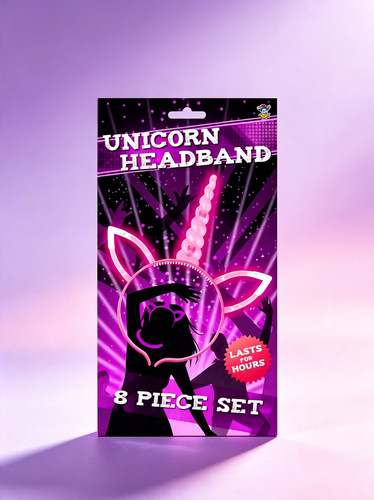 Halloween led unicorn headband - led,