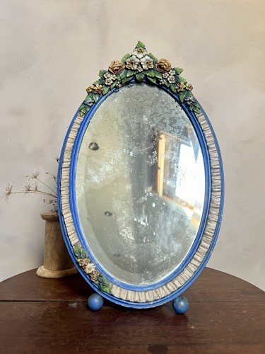 Vintage barbola mirror - vintage,