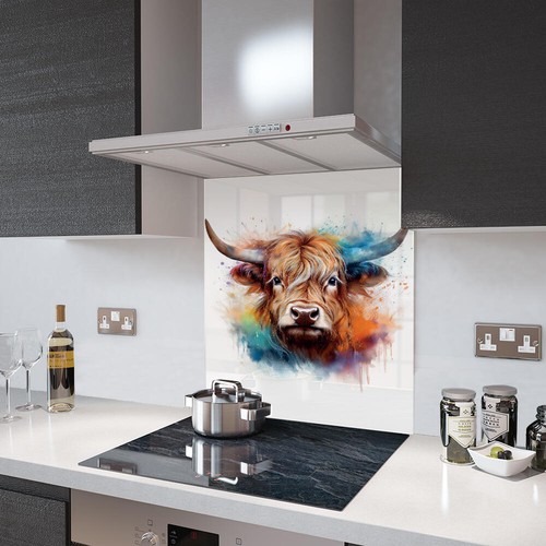 Glass splashbacks highland cow - glass,