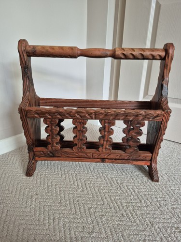 Vintage hand carved wooden - hand,