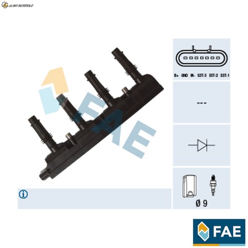 Ignition coil 80322 for - ignition,