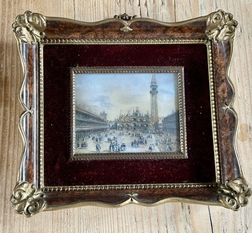 Vintage miniature watercolour - vintage,