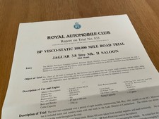 1961 JAGUAR 3.8 MK11   RAC BP