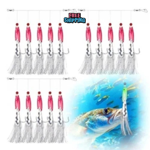 Pack mackerel feathers sea - 5,