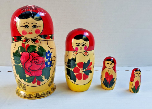 Vintage wooden russian - wooden,