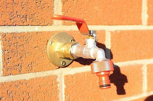 Outside garden tap - garden, with