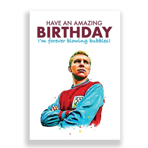Bobby moore birthday card - moore,