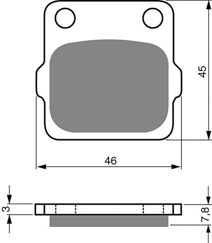 Brake disc pads rear - brake,