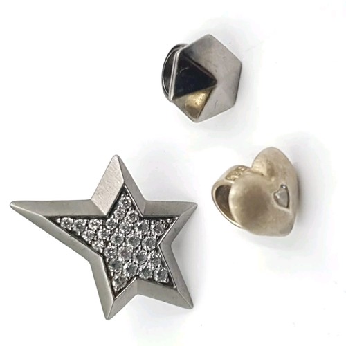 Sterling silver story charms - silver,
