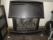Vintage Gas Fireplace brass