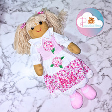 Personalised rag doll rose - personalised,
