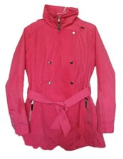 Helly Hansen Wesley Trench Coat Jacket Rain Belted Pink Women's Size Large VGC