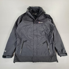 Berghaus Womens Jacket Black 14 UK Gore Tex Waterproof 3 in 1 Hooded