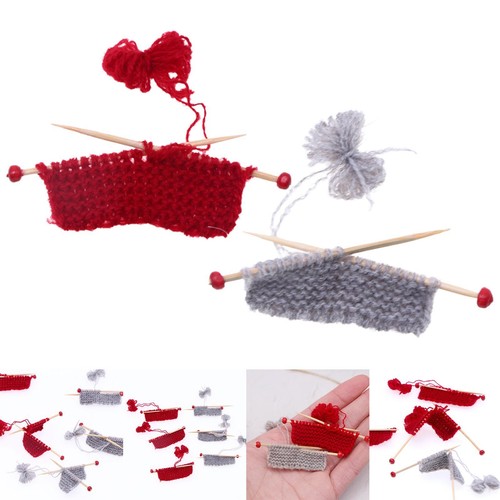Miniature sewing scene - sewing, props
