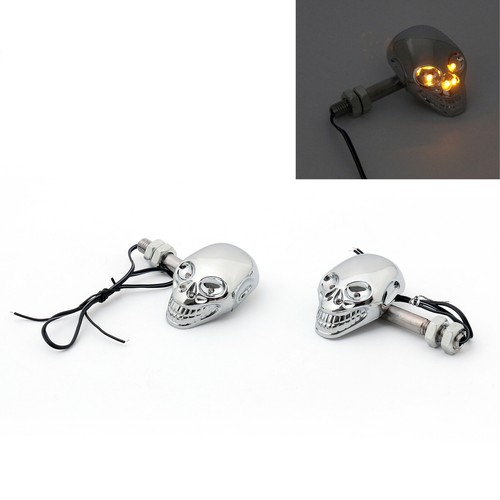 Motorcycle skull head turn - skull,