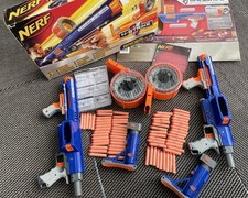 Nerf N-Strike Raider Rapid Fire CS-35 guns whole set inc. 35Pellets x 2 - Bundle