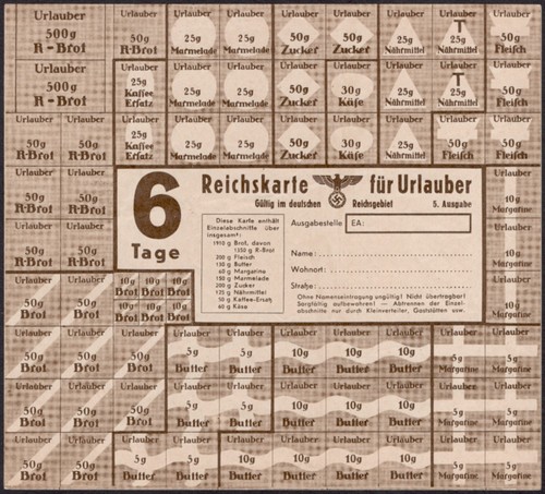 Food rations coupons for - , on