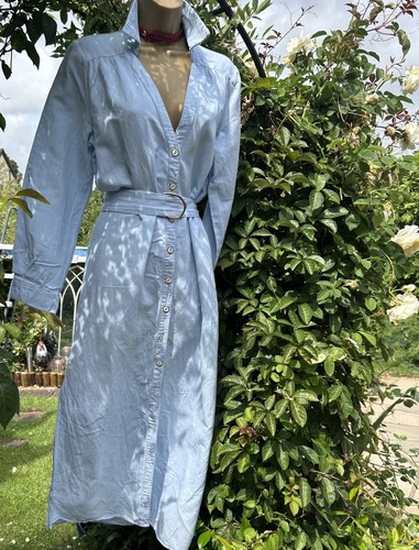 Zara light denim blue button - light,