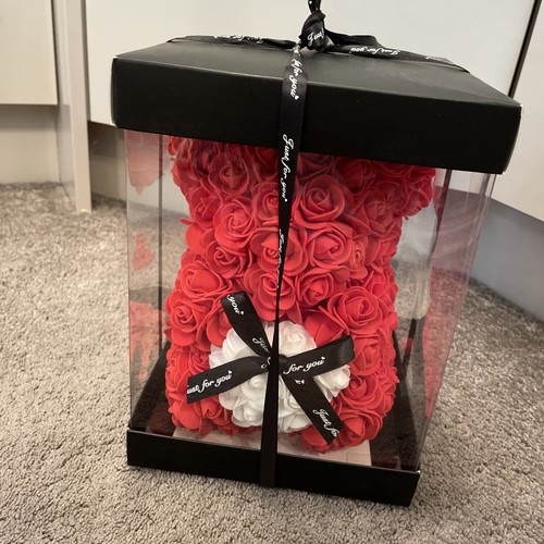 Rose flower teddy - teddy, gift