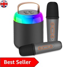 Kids Karaoke Machine with Wireless Microphones & Voice Changer - Fun Home Gift