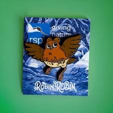 RSPB- Pin Badge  ROBIN ROBIN