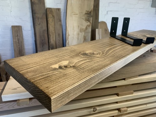 Reclaimed scaffold board shelf - reclaimed,