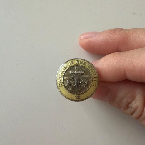 Chanel antique button ring - chanel,