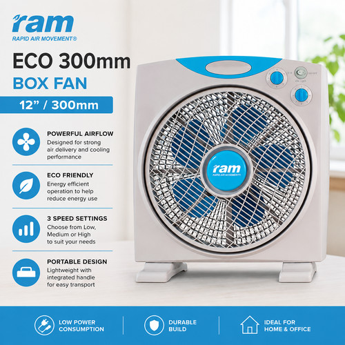 Oscillating fan ram eco - 12",