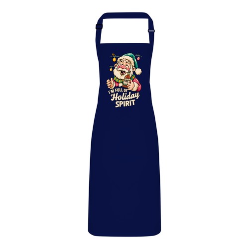 Santa christmas apron adult - santa,